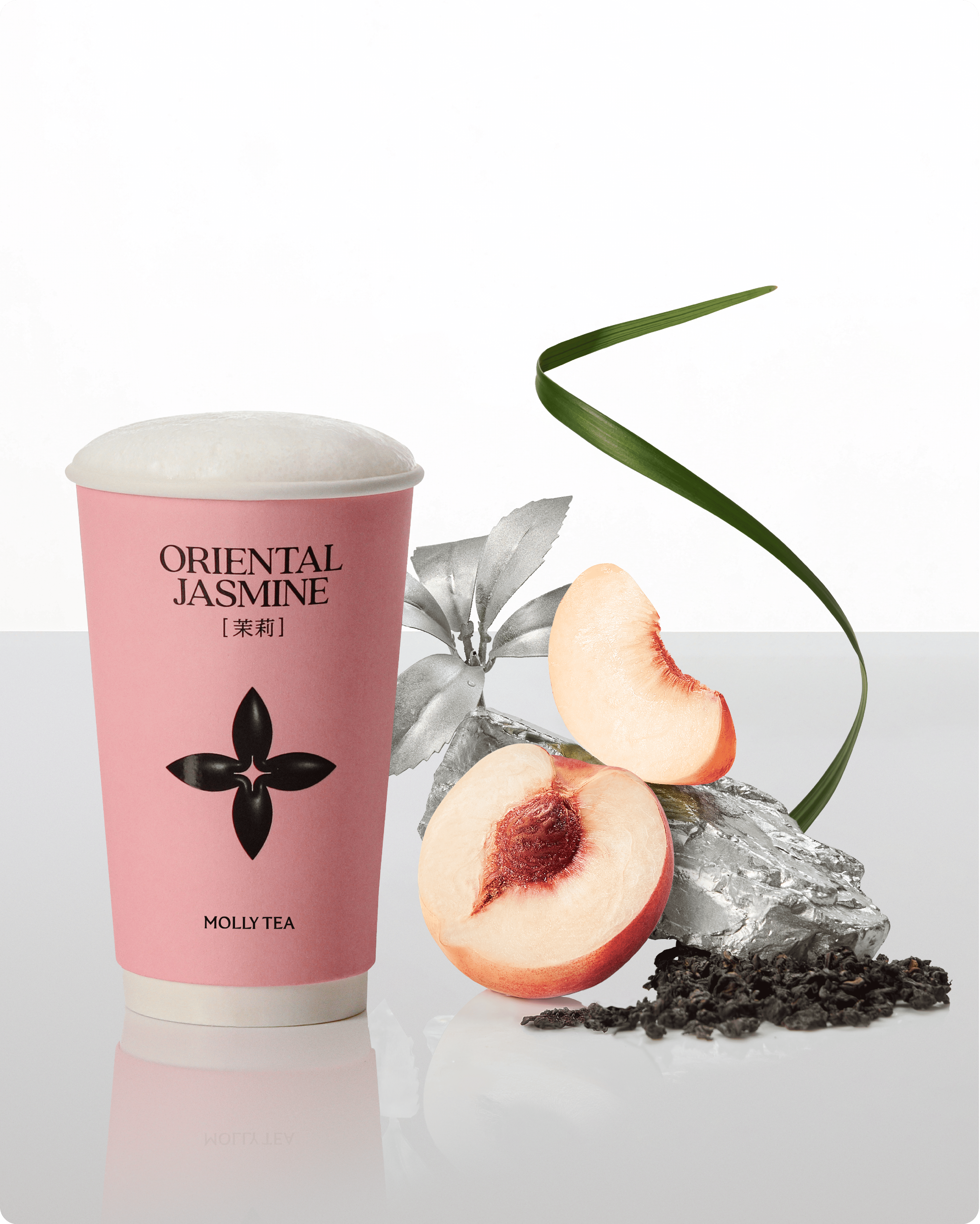 Peach Tieguanyin Oolong Milk Tea